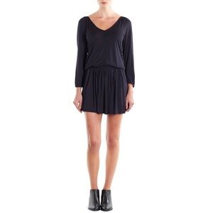 Soft Joie Blouson V-Neck Viscose Black Emmi Dress